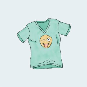 Camiseta com logotipo